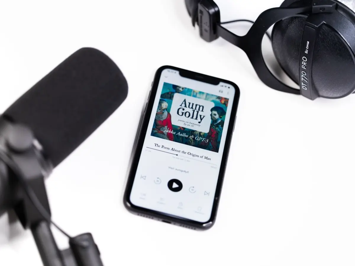 Short-form vertical video clip repurposed from a professional podcast recording for social media growth.