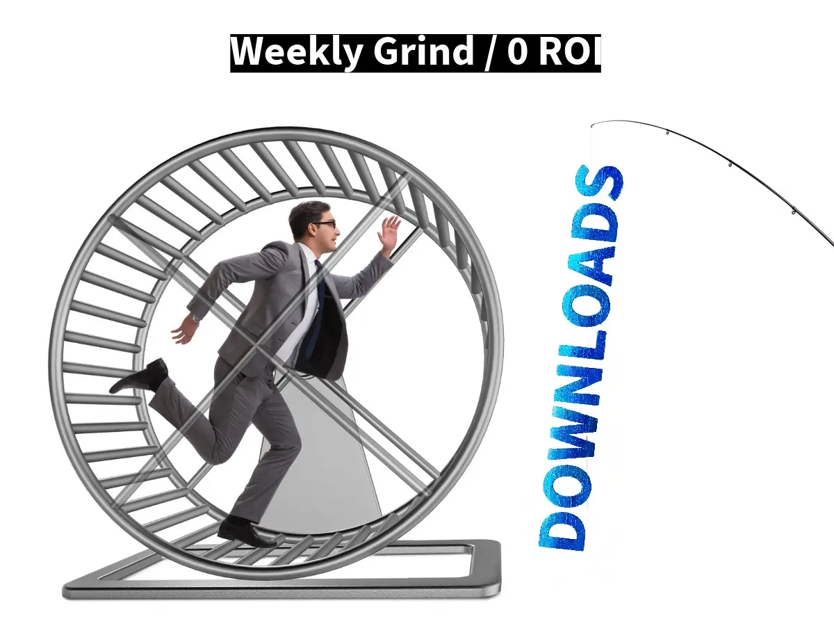 Infographic comparing the old weekly podcast model vs the modern DLXPRO Authority Sprint for business growth.